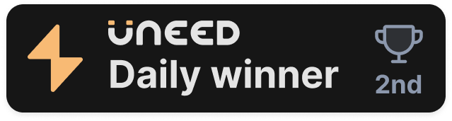 SeggWat - Uneed Daily winner, 2nd place